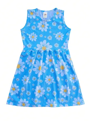 Vestido para meninas infantil juvenil gode rodado evasê