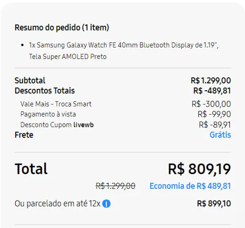 Imagem na descrição da promoção