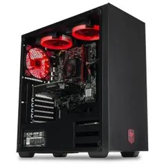 Computador Pichau RTB MOBA, AMD ATHLON 200GE, GEFORCE GTX 1050 TI 4GB, RAM 8GB DDR4, HD 1TB, 400W, DRAGOON VERMELHO - R$1989