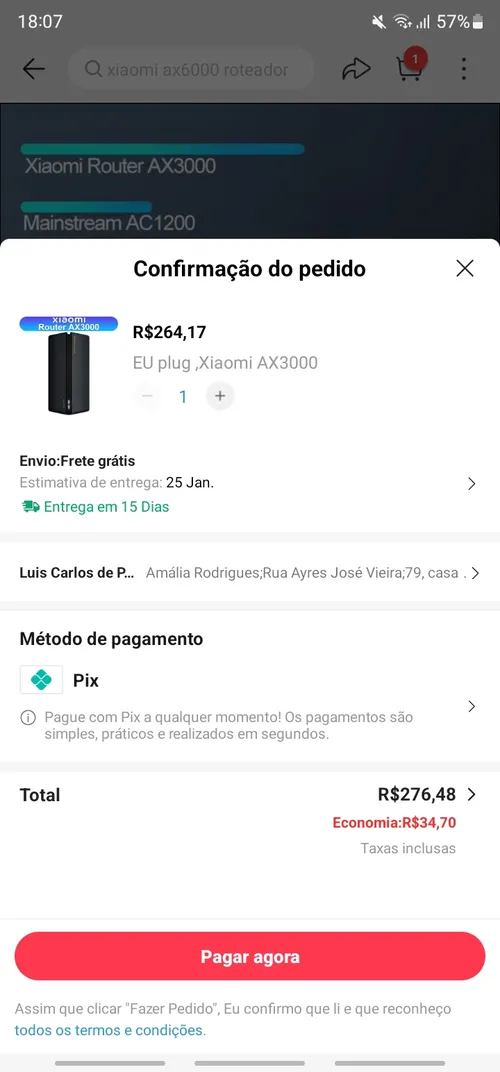 Imagem na descrição da promoção