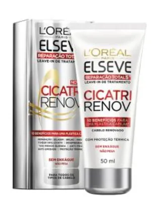 Leave In Reparador L'Oréal Paris Elseve Cicatri Renov 50ml (Frete grátis)