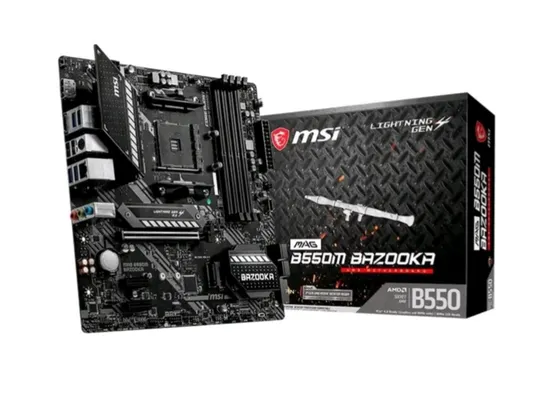 Placa-Mãe MSI MAG B550M Bazooka, AMD AM4, mATX 