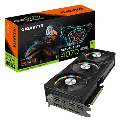 Placa de Video Gigabyte GeForce RTX 4070 Super GAMING OC, 12GB, GDDR6X, DLSS, Ray Tracing, GV-N407SGAMING OC-12GD