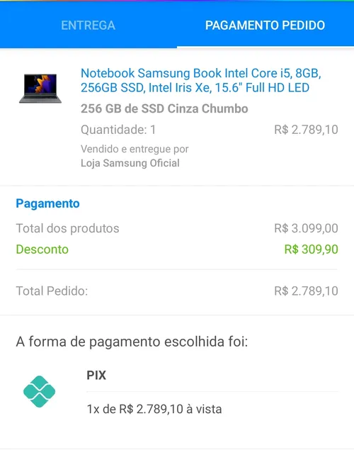 Imagem na descrição da promoção