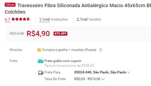 Imagem na descrição da promoção