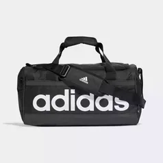 [APP] Mala Adidas Linear Duffel Unissex - Preto+Branco 25 Litros