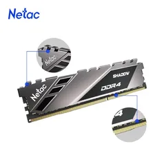 Memória ram ddr4 Netac 16gb (2x8) 3200mhz | R$339