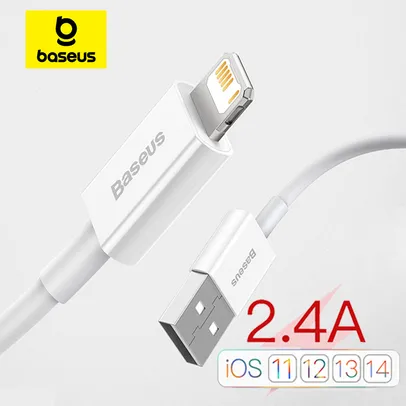 [Já Com Impostos] Baseus cabo de dados usb para iphone, carregador rápido, para 11, 12 pro max, 