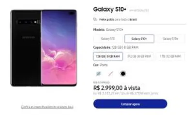 Samsung Galaxy S10 Plus 128Gb à vista