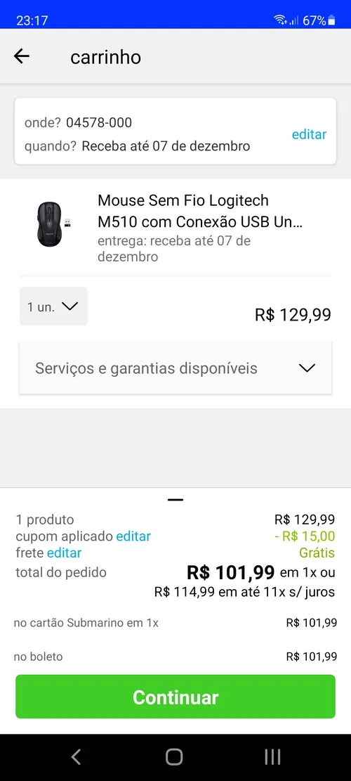 Imagem na descrição da promoção