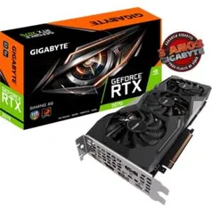 PLACA DE VÍDEO GIGABYTE GEFORCE RTX 2070 GAMING OC 8GB GV-N2070GAMING OC-8GC GDDR6 PCI-EXP - R$2791,83