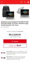 [APP - 3699] Notebook Lenovo Ryzen 7 3700U - 256 GB SSD - 8GB RAM + MOCHILA - R$3700