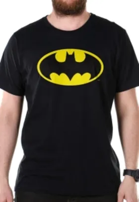 Camiseta Bandup Batman Logo Clássico Preto - R$ 49,90