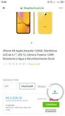 iPhone XR Apple Amarelo 128GB, Tela Retina LCD de 6,1 R$ 3329