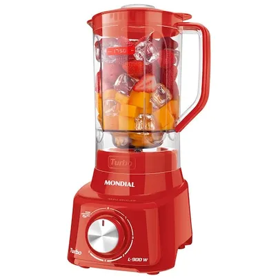 Liquidificador Mondial Turbo L900 Vermelho 900W com 5 Velocidades