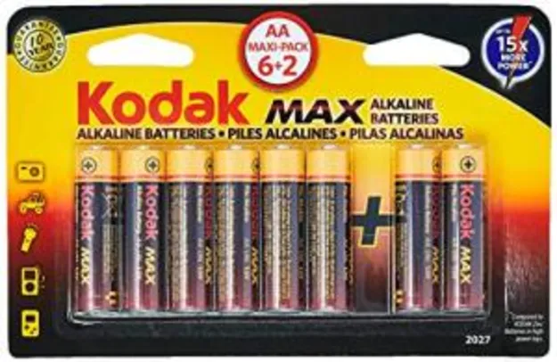 [Prime] 8 Pilhas Kodak AA