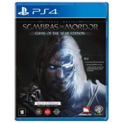 Jogo Terra Média: Sombras de Mordor - Game of the Year Edition - para Playstation 4 (PS4) por R$93
