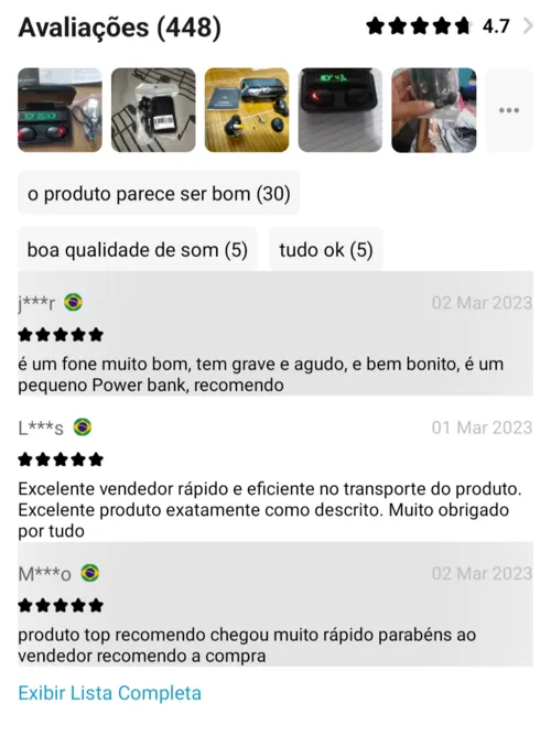 Imagem na descrição da promoção