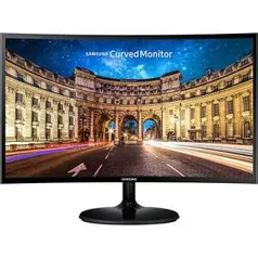 Monitor Led 24" Full Hd Preto Curvo Lc24f390