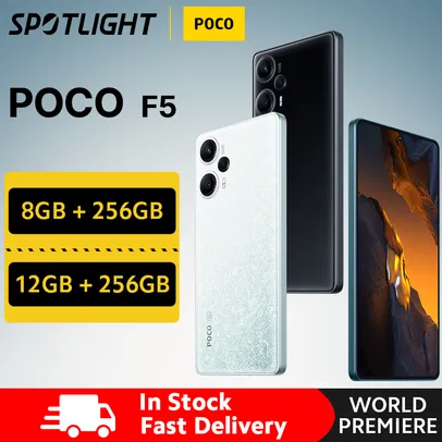 Smartphone Poco F5 8GB+256 GB Preto ou Azul