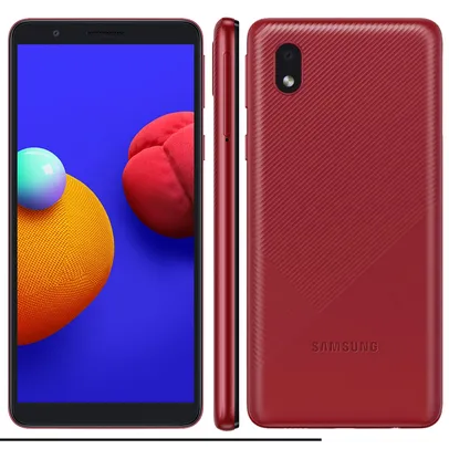 Samsung Galaxy A01 Core Vermelho 32GB, Tela Infinita de 5.3”, Câmera Traseira 8MP, Android GO 10.0, Dual Chip,Processador Quad-Core | R$484