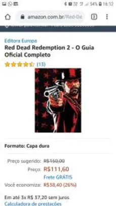 Livro Red Dead Redemption 2 - O Guia Oficial Completo (Português)
