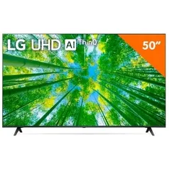 Smart TV LG 50 4K UHD, 50UQ8050PSB, ThinQ AI, Wi-Fi Integrado