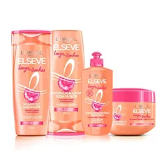 Kit L'Oréal Paris Elseve Longo dos Sonhos - Shampoo + Condicionador + Tratamento + Creme de Pentear