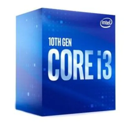 Processador Intel Core i3-10100 Cache 6MB, 3.6GHz (4.3GHz Max Turbo), LGA 1200 - BX8070110100