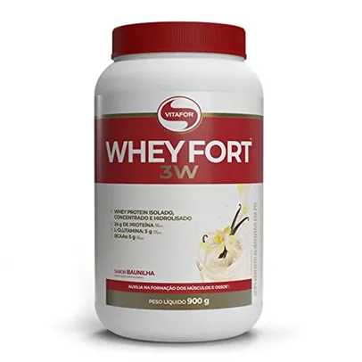 Vitafor - Whey Fort 3W - 900g - Baunilha