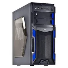 [Walmart] Gabinete Gamer Vinik VX Typhoon Mid Tower Sem Fonte - Azul R$159