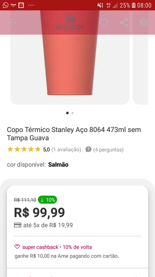 Imagem na descrição da promoção