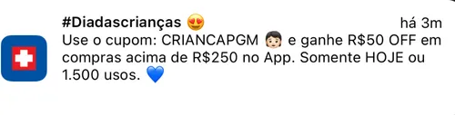 Imagem na descrição da promoção