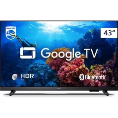 Smart TV Philips 43 Full HD 43PFG6918/78, Google tv, Comando de Voz, hdr, 3 hdmi, Wifi 5G, Bluetooth