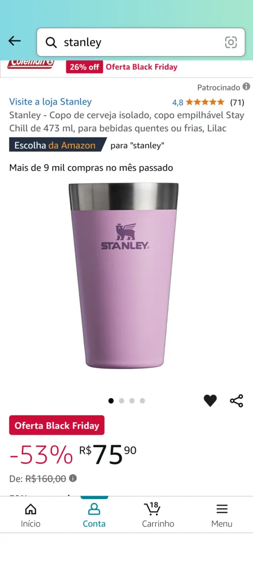 Imagem na descrição da promoção