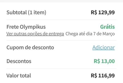 Imagem na descrição da promoção