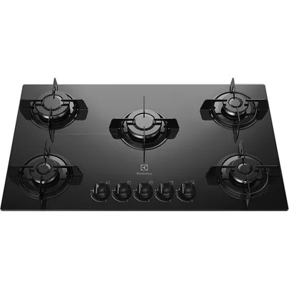 [AME R$ 179] Cooktop à Gás Electrolux KE5GP 5 Bocas e Mesa em Vidro Temperado - Bivolt