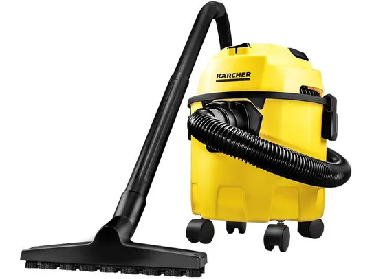 Aspirador de Pó e Água 3 em 1 Kärcher 1500W WDL 1 Amarelo