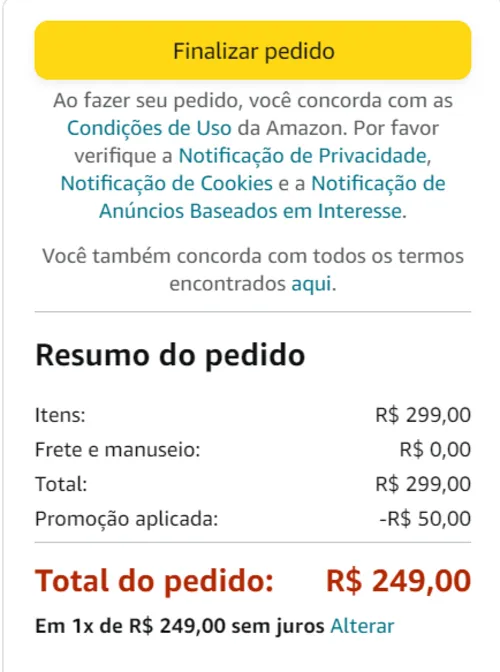 Imagem na descrição da promoção