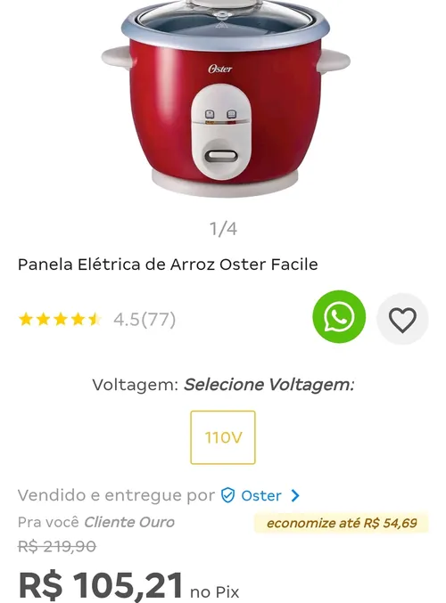 Imagem na descrição da promoção