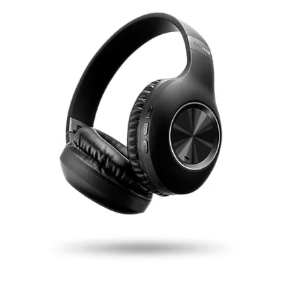 AIWA AWS-HP-02-B - Fone de Ouvido Headphone Bluetooth, ANC, Cancelamento de ruído, dobrável, Preto