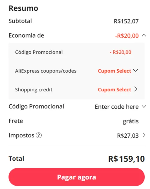 Imagem na descrição da promoção