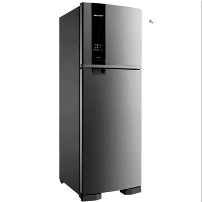 Product photo Geladeira Brastemp Frost Free Duplex 375L Inox - BRM45JK