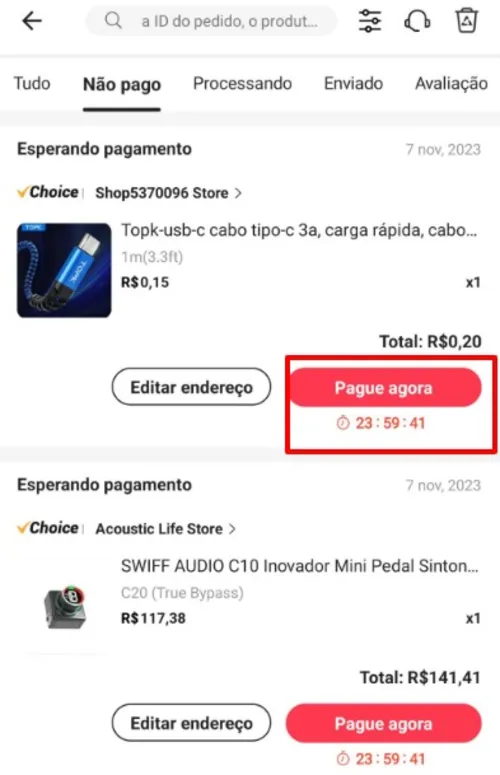 Imagem na descrição da promoção