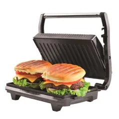 Sanduicheira e Grill Britânia Press Inox - Preto/Inox (110 e 220V) - R$ 36