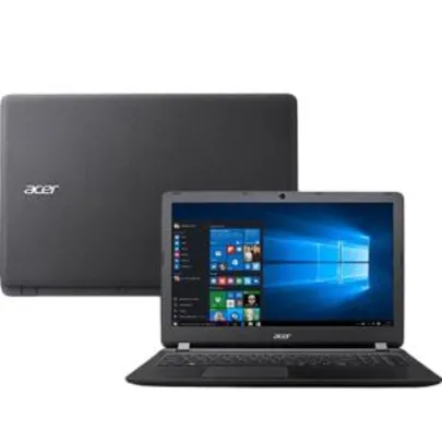 Notebook acer ES1-572-3562 Intel Core I3 4GB 1TB Tela Led 15,6” windows 10 - Preto - R$1499