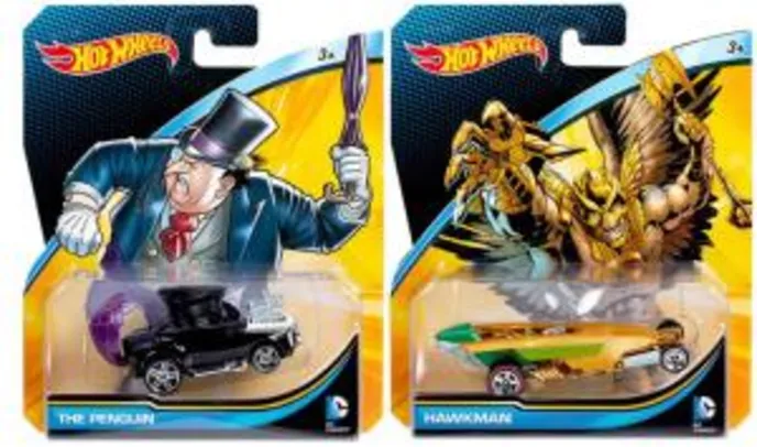 Dois carrinhos Hot Wheels da DC