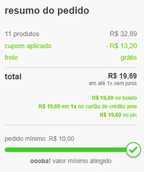 Imagem na descrição da promoção