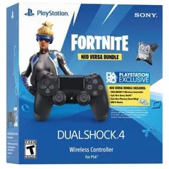 Controle para PS4 - DualShock - Fortnite - Jet - Preto - Sony