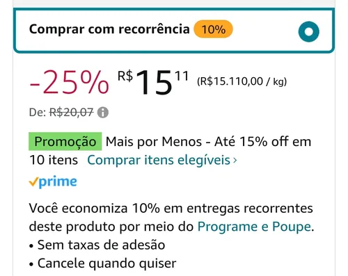 Imagem na descrição da promoção